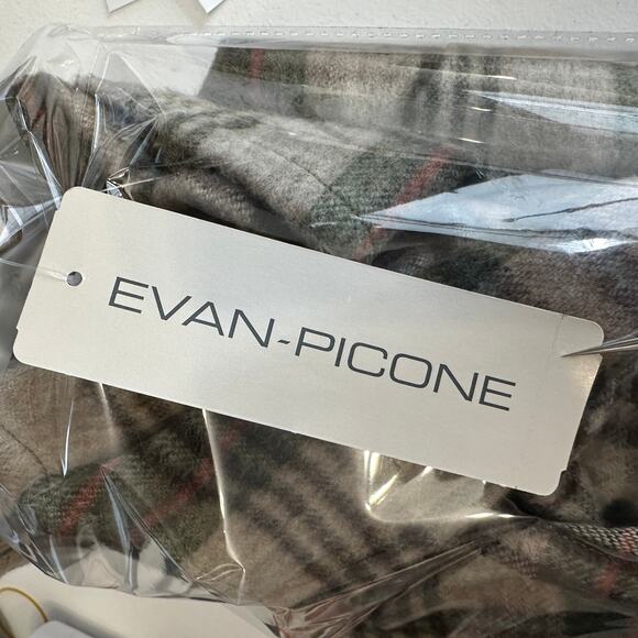 Evan Picone Shacket WMNS 14 Brown Wool Blend Plaid Flannel Button Up Coat Jacket - Picture 9 of 9